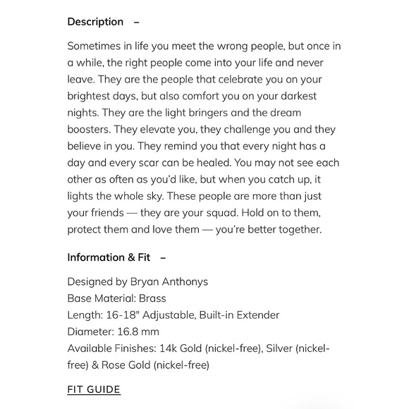 Bryan Anthonys squad necklace silver new in box - Picture 3 of 8